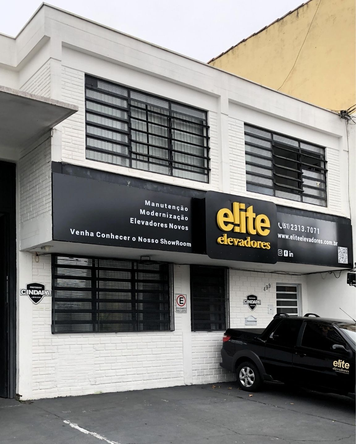 Fachada da Elite Elevadores